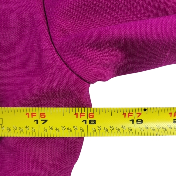 Lauren Ralph Lauren Jacket Women Size 2 Purple Fuchsia Double Breasted - Picture 10 of 12